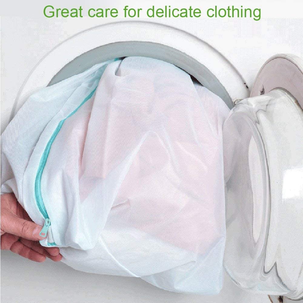  OTraki 24 x 32 inch Mesh Laundry Bag with Handles 2 Pack  Lingerie Bag Mesh Laundry Bags for Delicates Laundry Washing Machine Large  Opening Delicate Wash Bag for Coat Sweater Lingerie
